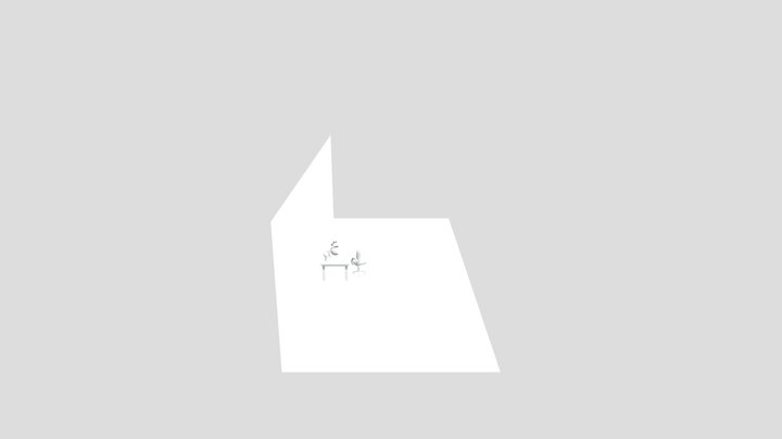 Desk 3D Model