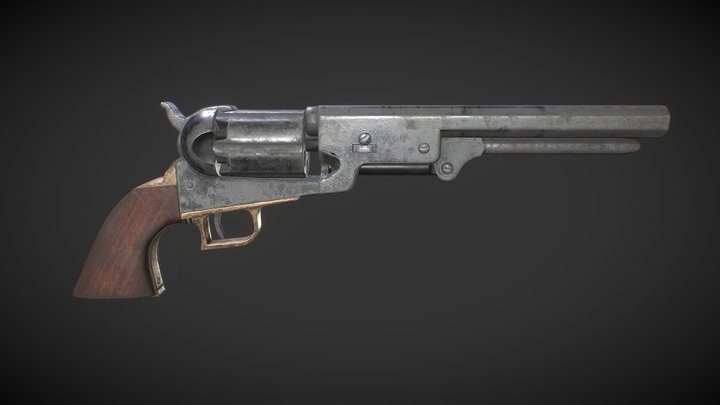 Colt 1849 3D Model
