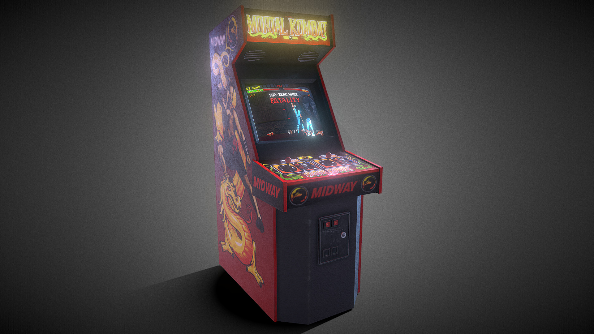 Retro Mortal Kombat Arcade Machine