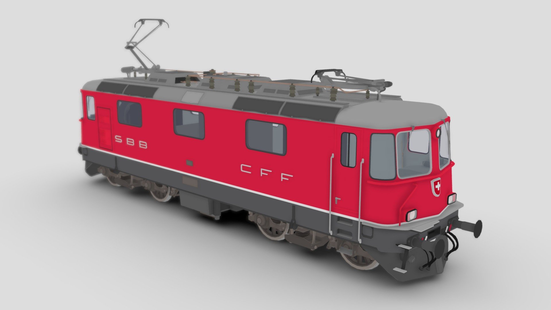 SBB Re4/4 II | Rolling Line mod - Buy Royalty Free 3D model by