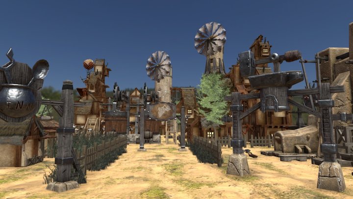 village 3D Model
