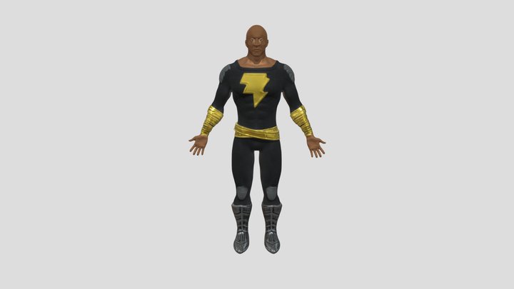 Black adam sculpt 3D Model