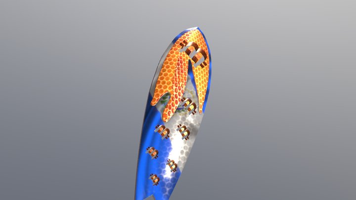 El Salvador  BTC surf board – Kostenloses 3D-Modell STL