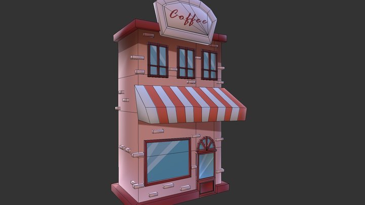 Coffee Shop for Class 3D Model