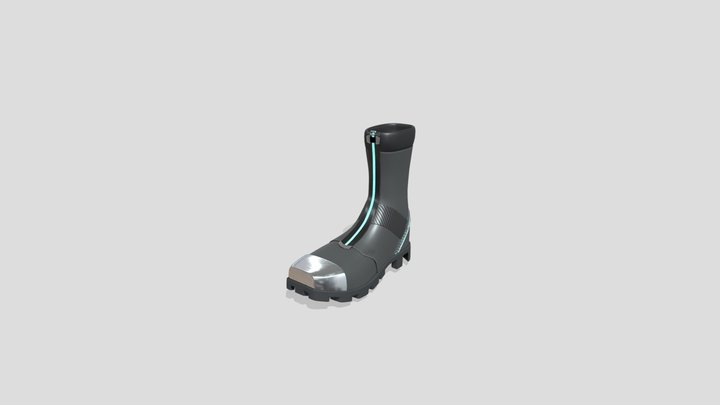 Cyber Boot 3D Model