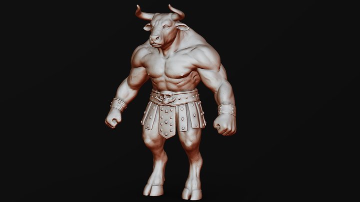 Might Minotaur 3D Model