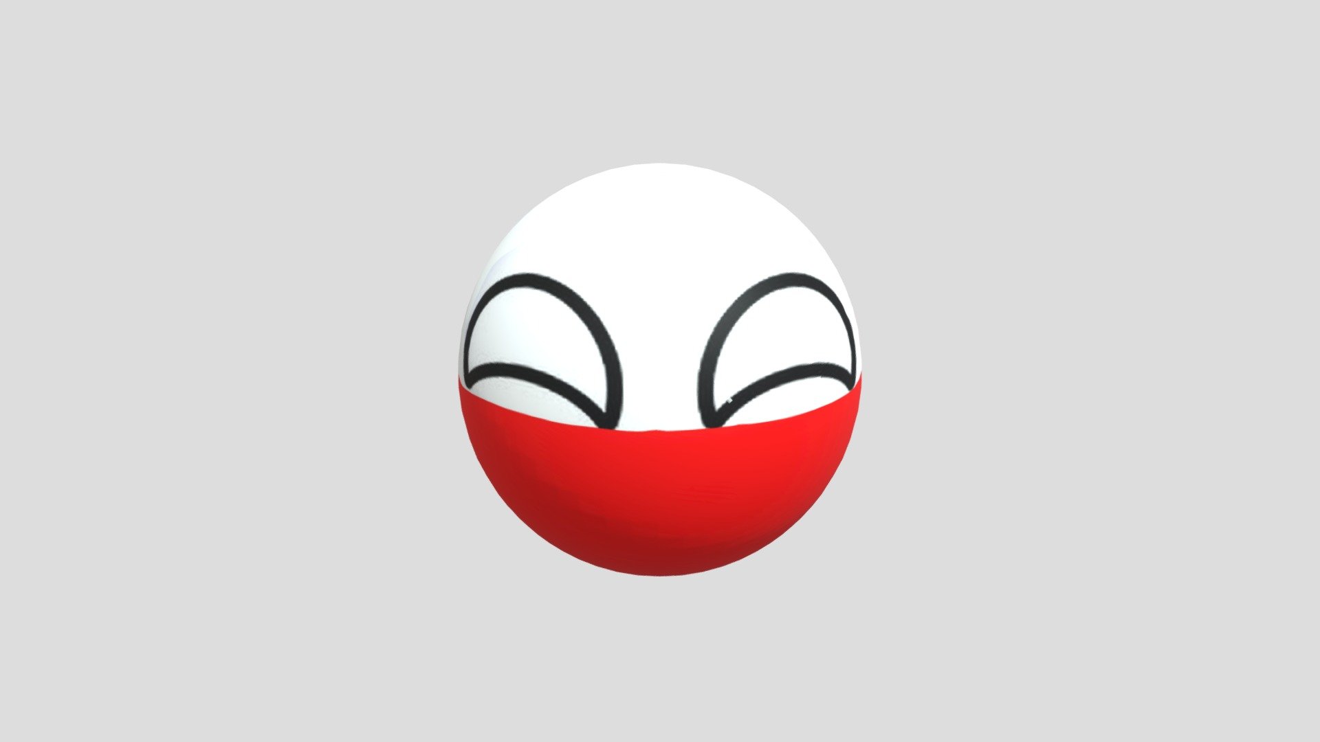 Polandball 3D - Download Free 3D model by mrtdobiesx1 [cd5fb6e] - Sketchfab