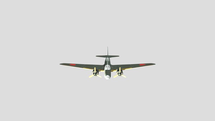 Ki_12轰炸机 3D Model