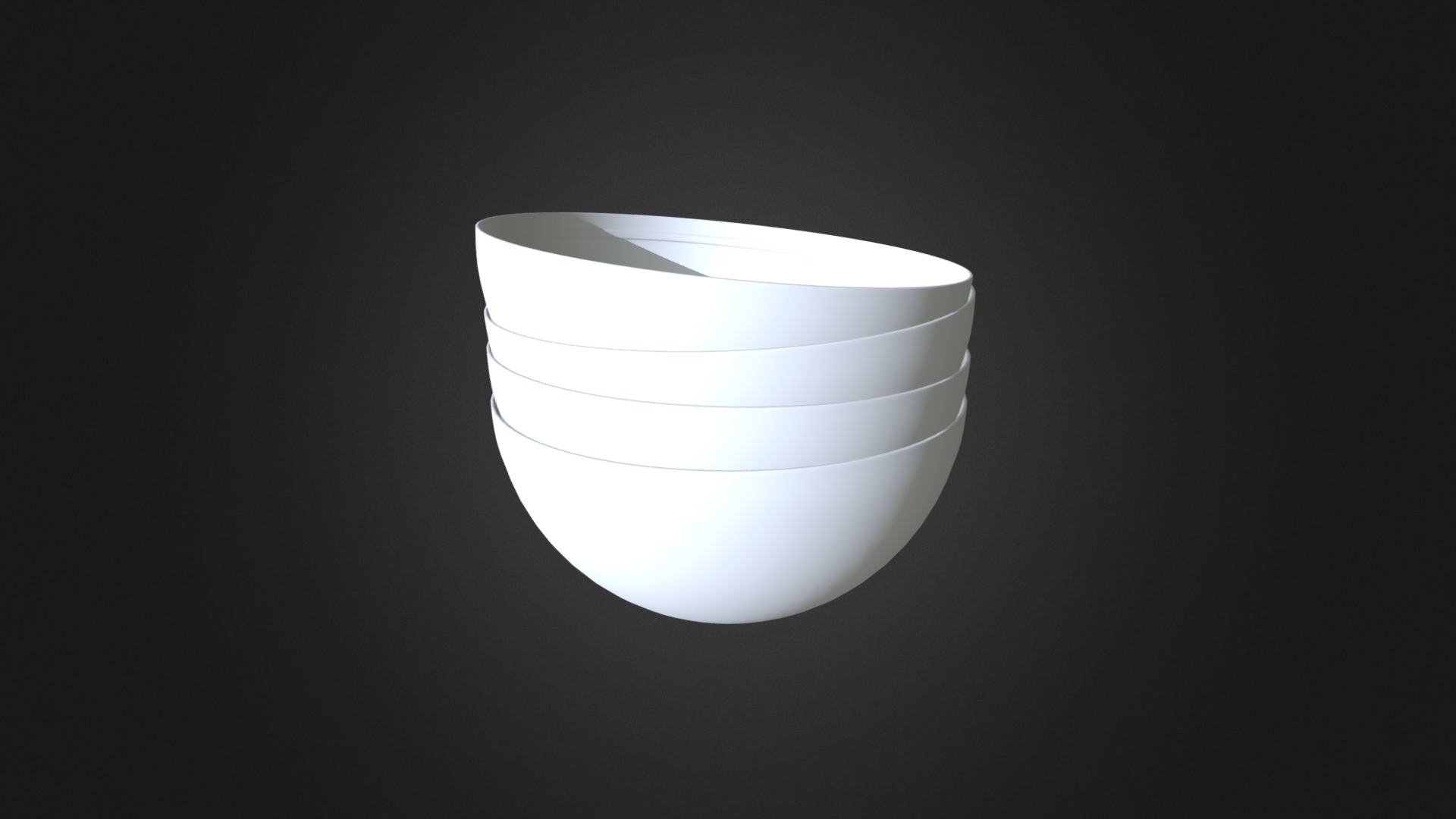 3D model Metal Bowls - This is a 3D model of the Metal Bowls. The 3D model is about a planet in space.