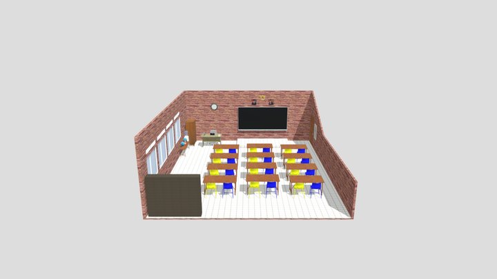 RUANGAN KELAS 3D Model