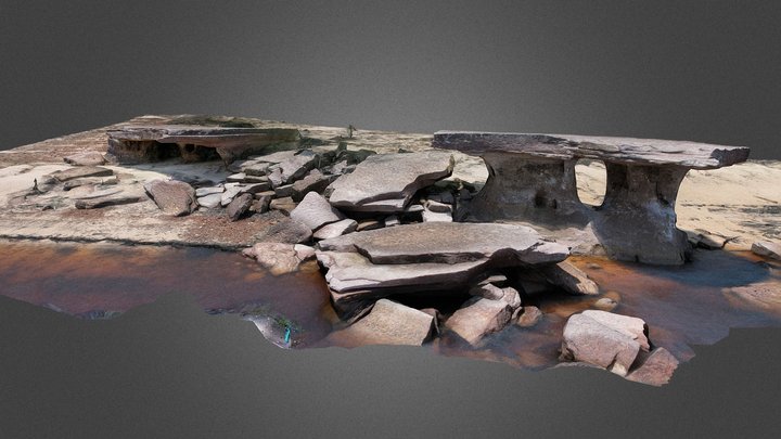 Pedra da Mesa - Rio Negro, Amazonas 3D Model