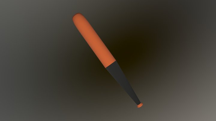 Low Poly Survival Bat 3D Model