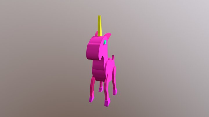 unicornie purple 3D Model
