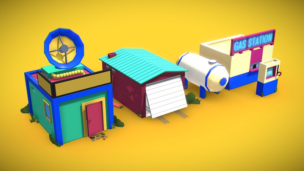 Cartoon Buildings