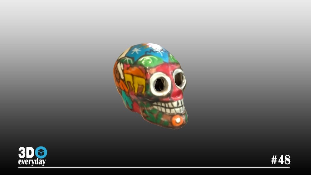 Day#48: Mexico skull