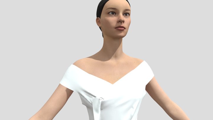 платье 3D Model