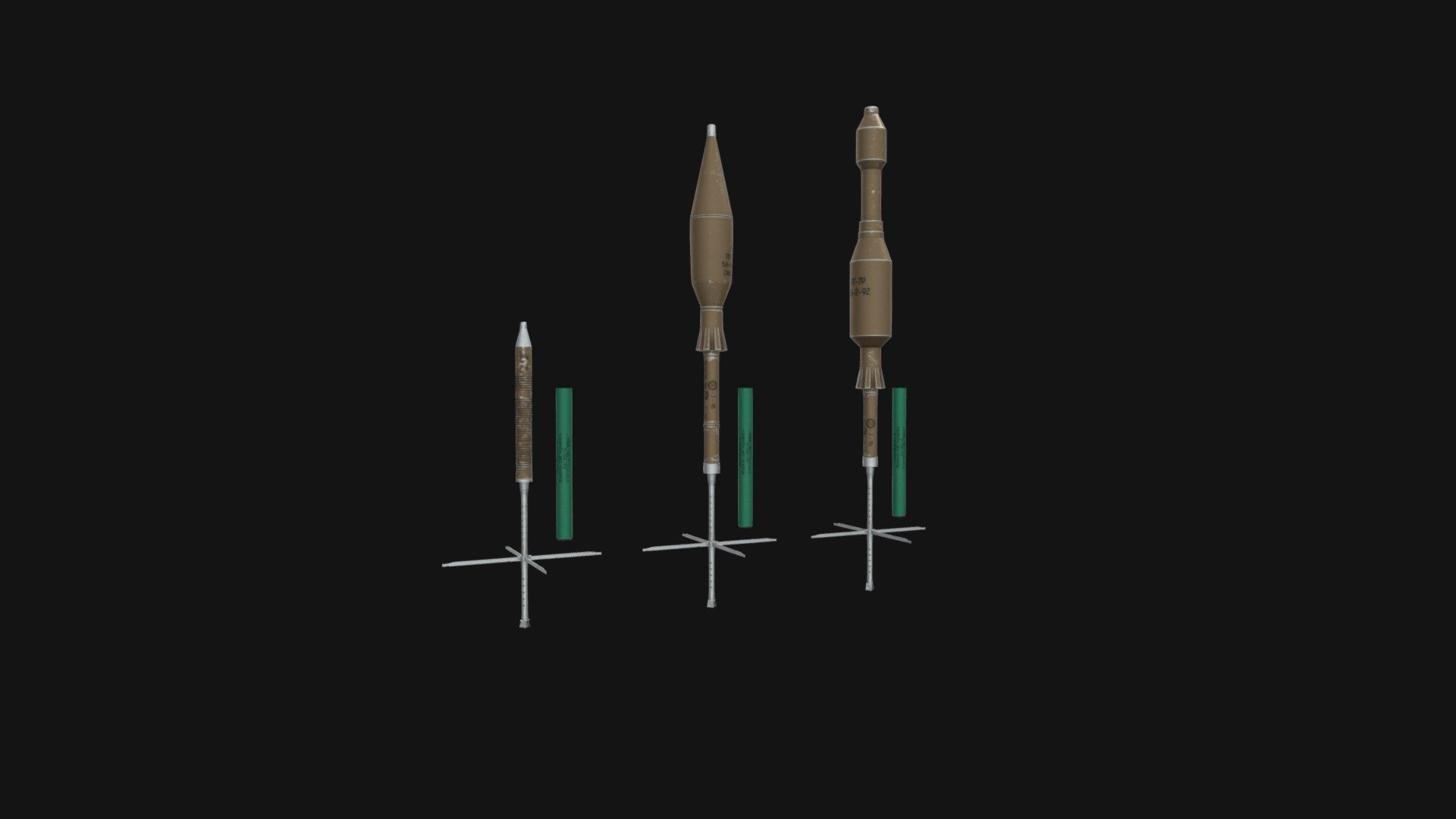RPG-7 missile rounds - 3D model by imfulminare [cd65b0c] - Sketchfab