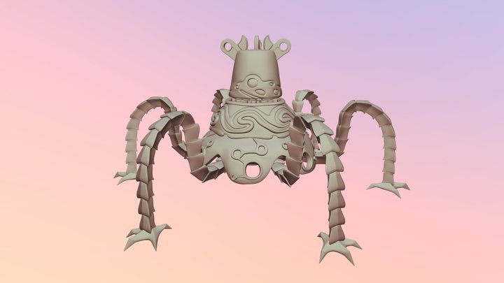 Zelda BOTW guardian (no colors) 3D Model