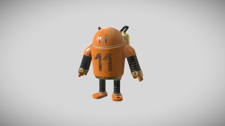 Little friendly robot 3D Model
