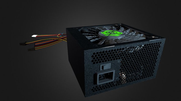PC Power Supply +animation 3D Model