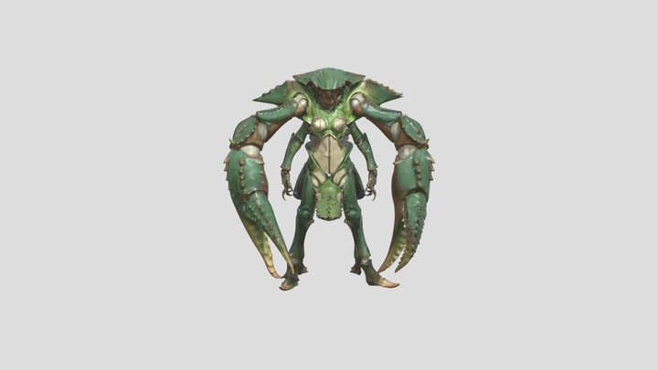 Crustacean Warrior 3D Model