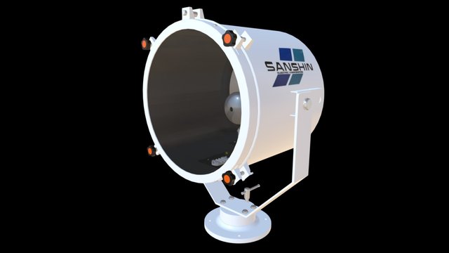SANSHIN BDT-30SU S.STEEL SEARCHLIGHT 1KW IP56 3D Model