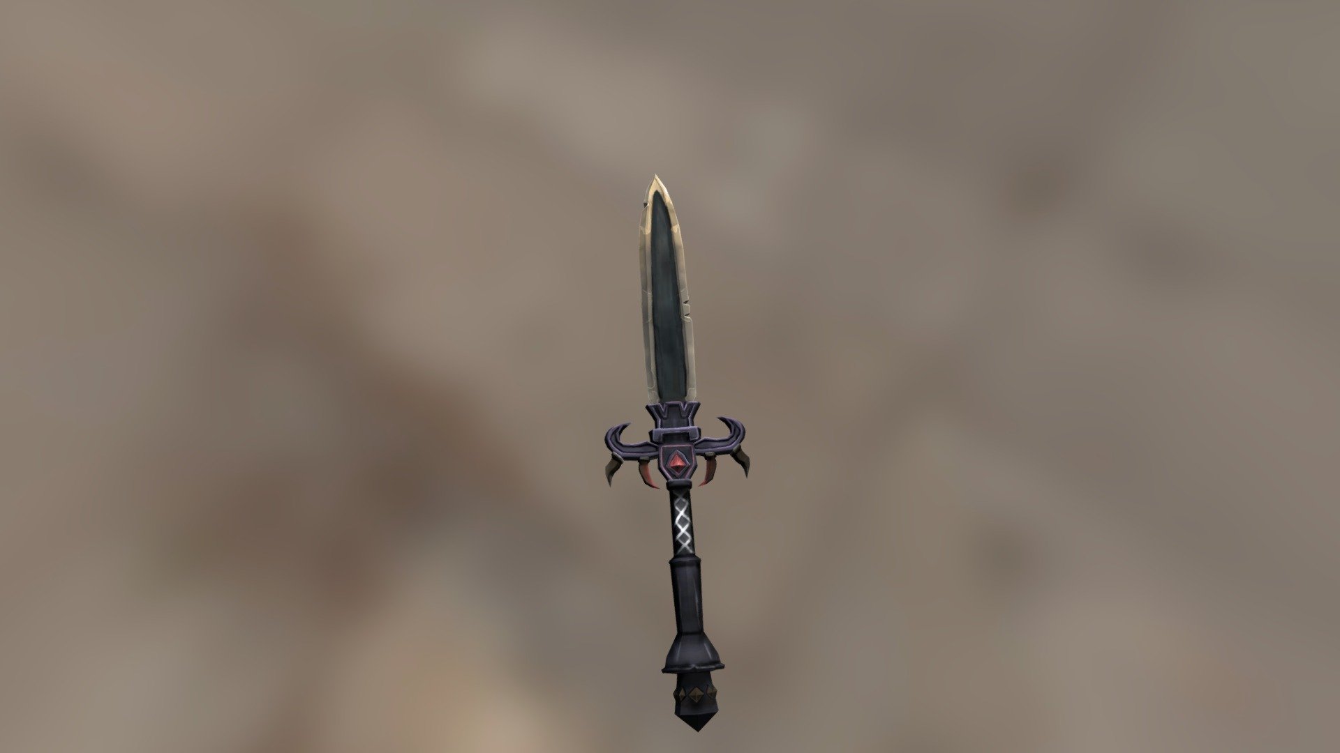 First hand painted 2 hand sword 90%