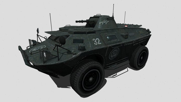 APC│Armoured Personnel Carrier (GTA TBOGT) 3D Model