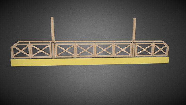 Balustrada RzuCkolett 3D Model