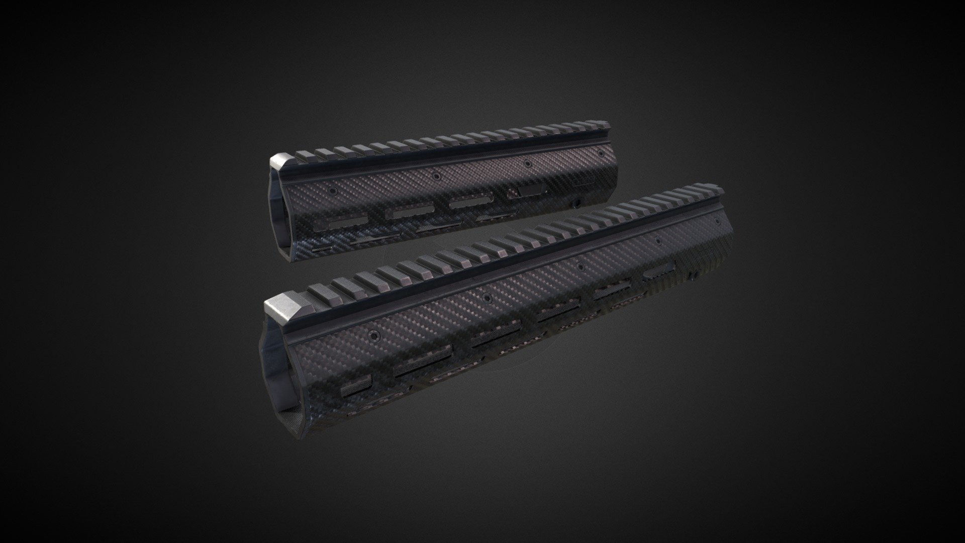 HK416 Carbon Fiber Lancer Handguard Buy Royalty Free 3D model by