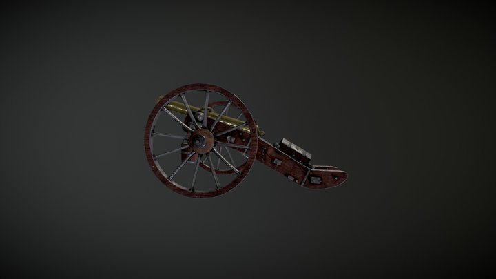 Gribeauval Cannon XVlll e 3D Model