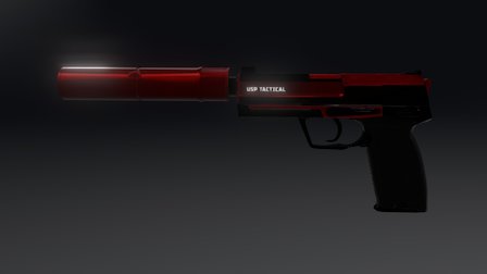 CS:GO USP-S | Elegant 3D Model