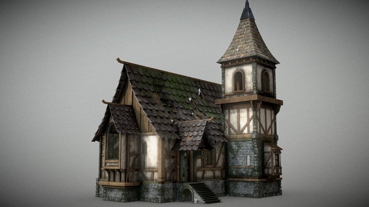 Old Medieval House 3D Model