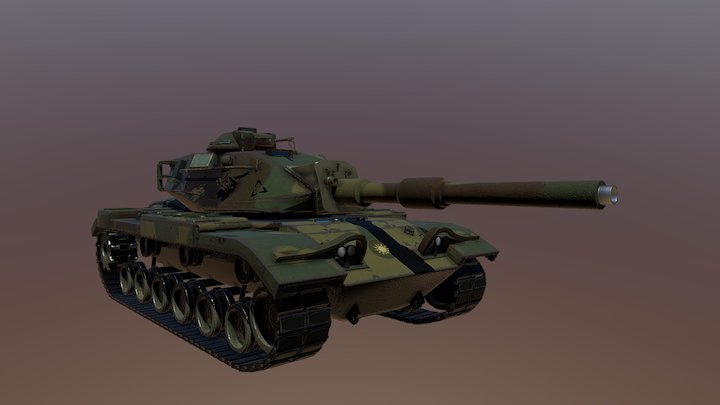 M60A3坦克 3D Model