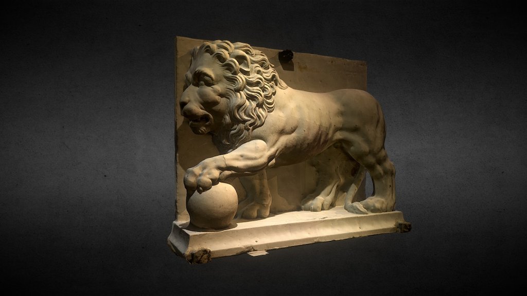 Lion afstobning Fredensborg castle garden