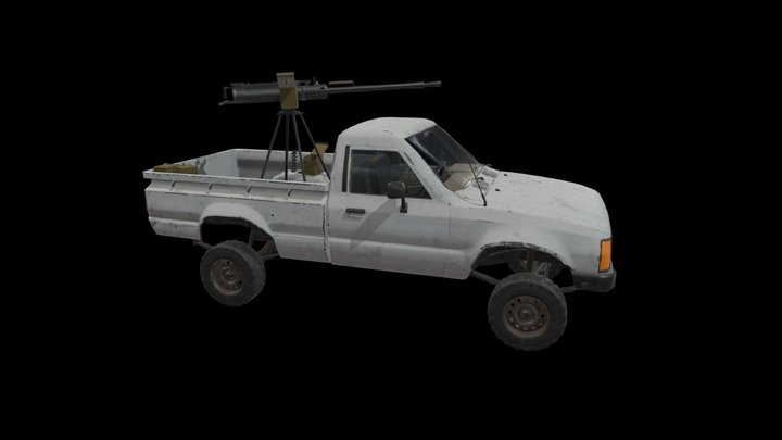 Technical (vehicle) . Game ready . 3D Model