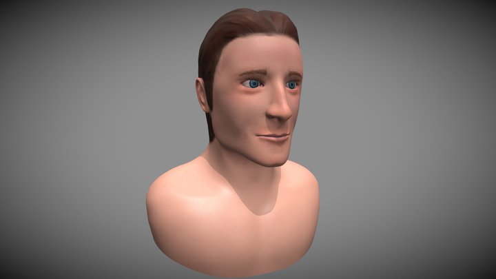 3D Model Matthew Mercer Bust Sculpt 3D Model
