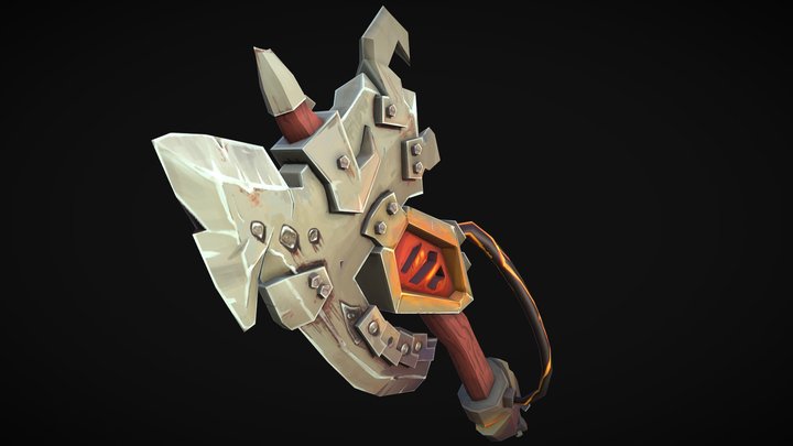 Weaponcraft Iron Horde Axe 3D Model
