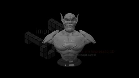 Super Skrull Bust 3D Model