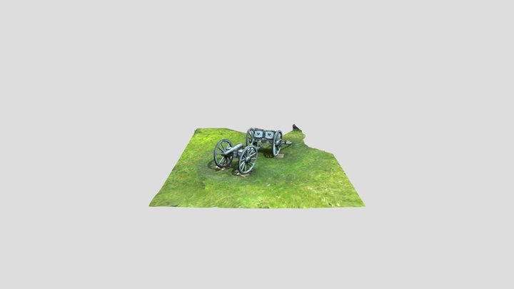Field Cannon Fort George 3D Model