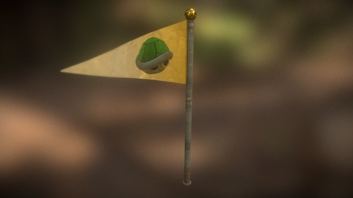 Race Flag 3D Model