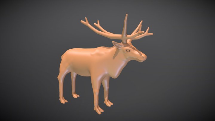 #3December-Reindeer 3D Model