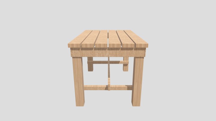 Desk 3D Model