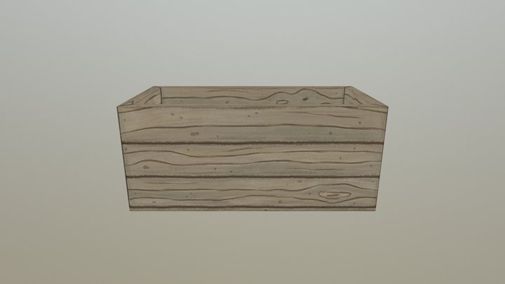 Wooden Box 3D Model