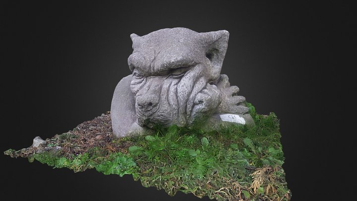 Gargoyle garden ornament. 3D Model