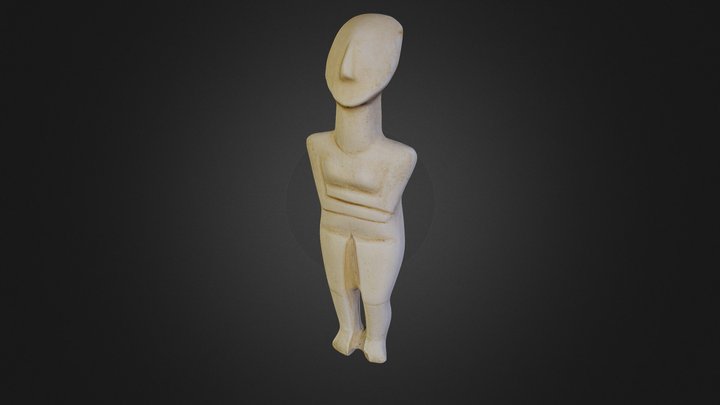 Cycladic Sculpture 2500 Bc 3D Model
