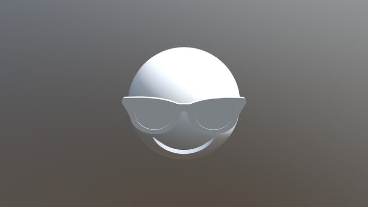 SUNGLASSES EMOJI 3D Model