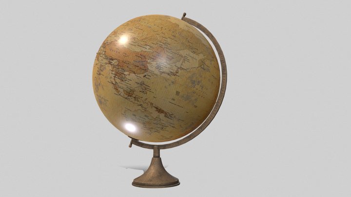 The Old Earth Globe 3D Model