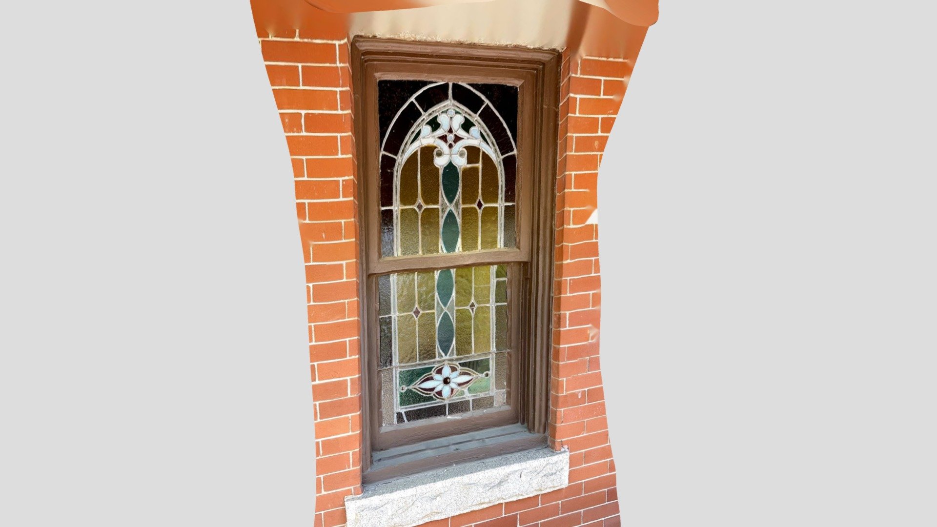 Exterior Stained Glass Box Window-poly