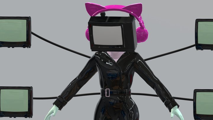 (Tv Woman Titan) 3D Model